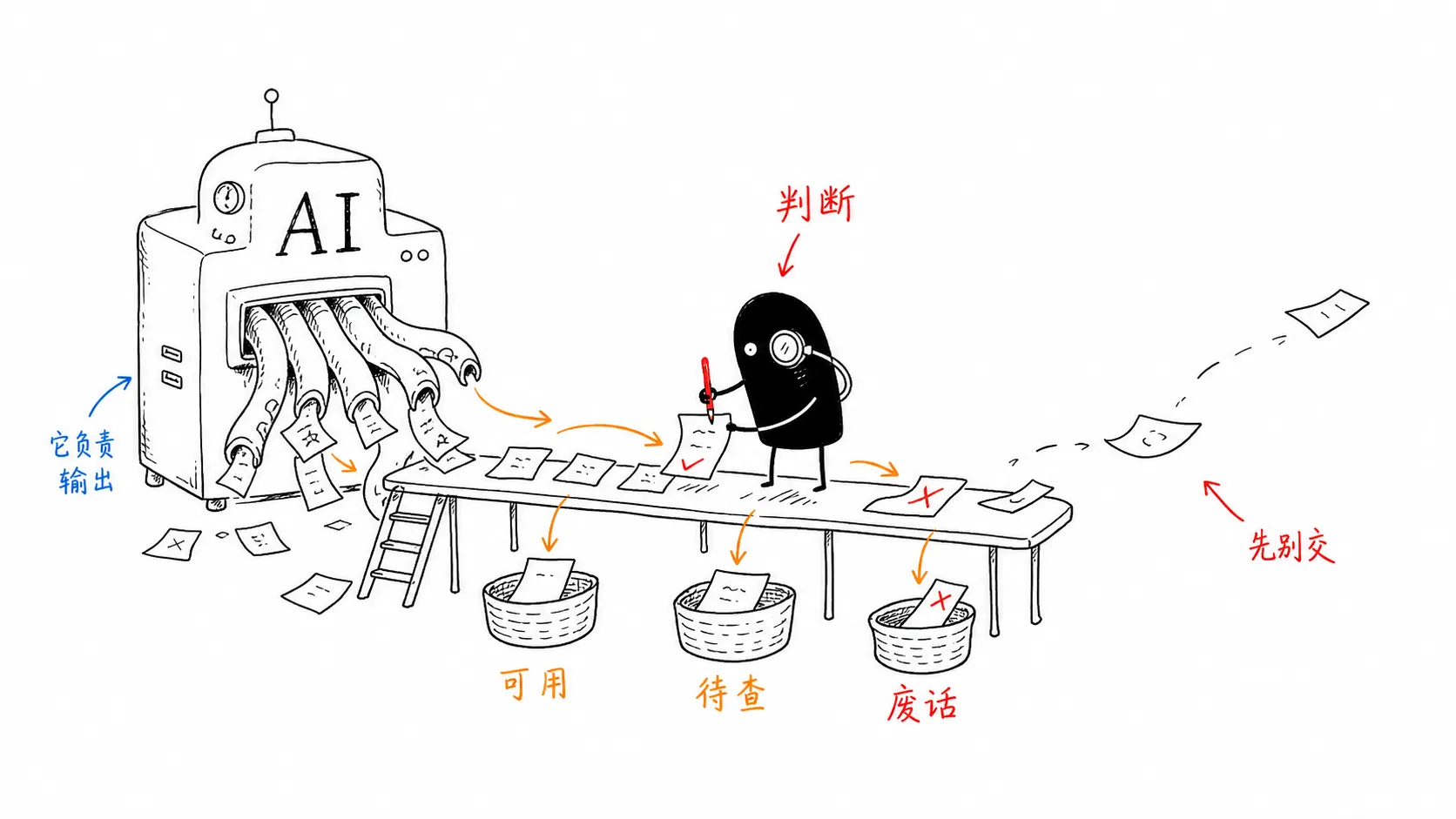 AI 输出需要人的判断